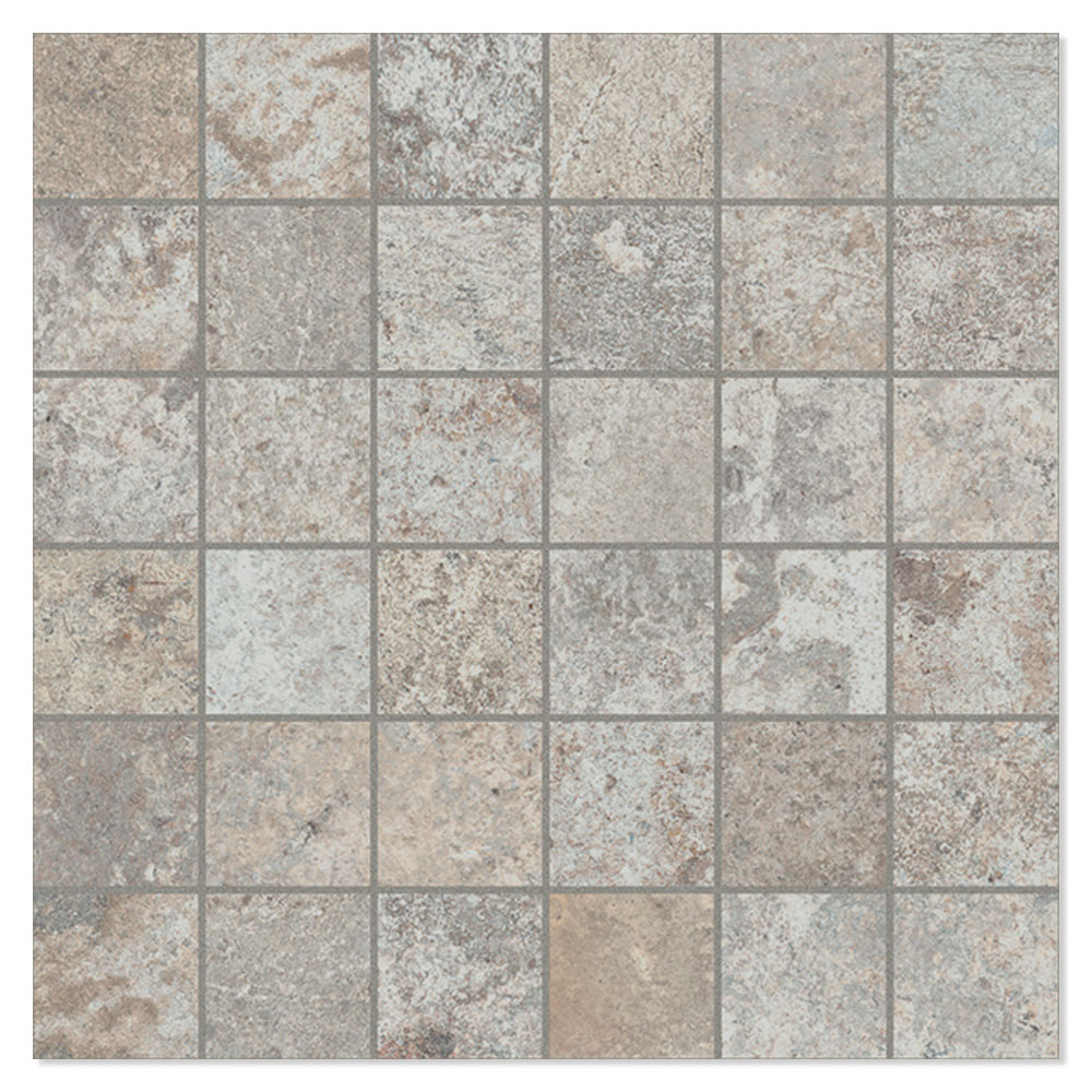 Unicomstarker Marmor Mosaikkflis Cinder Matt 30x30 (5x5) cm
