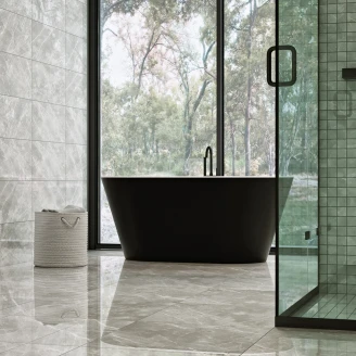 Badekar Luna Svart Matt 150x70 cm med Krom Overløp