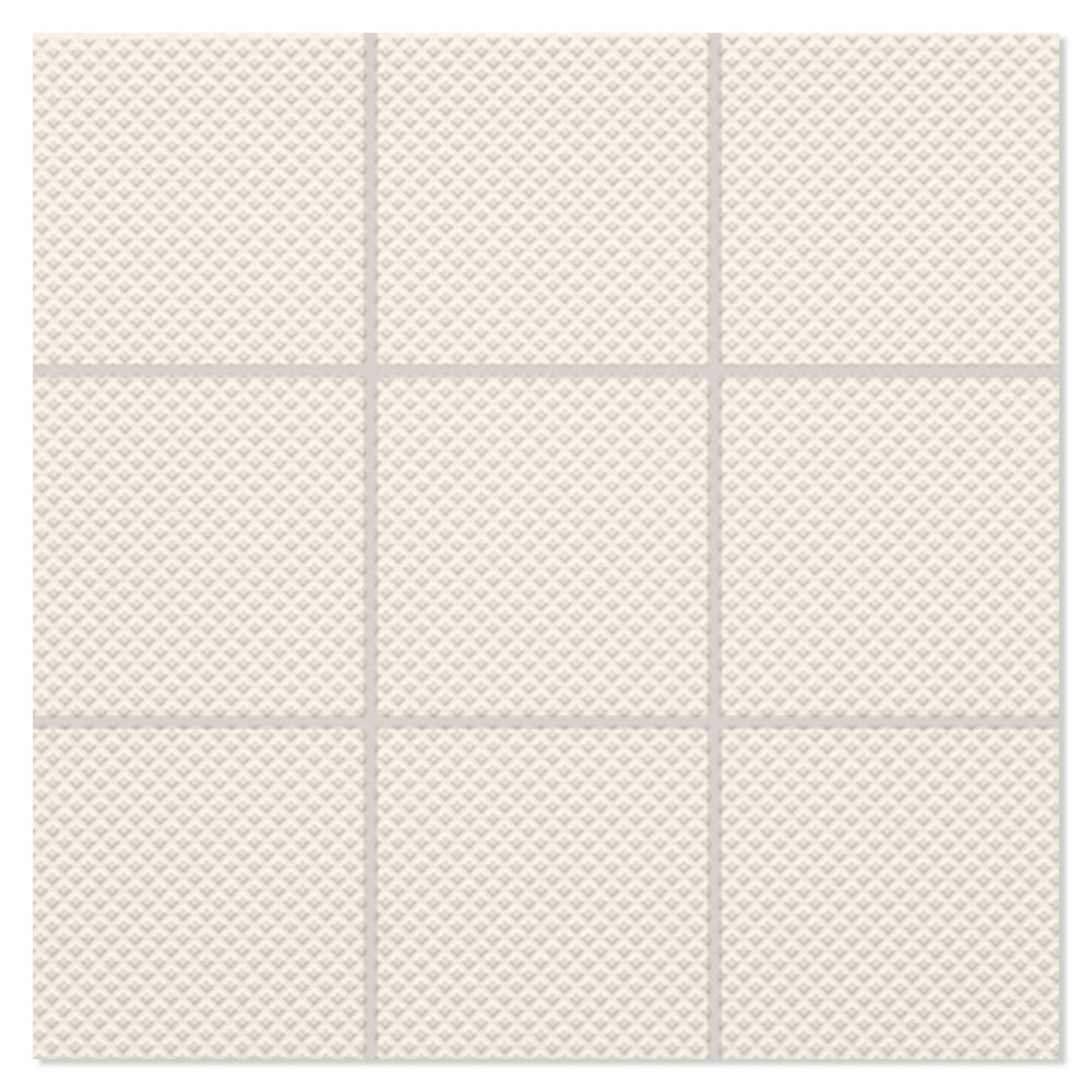 Mosaikkflis Paintbox Ljusbeige-Våffla Matt Relieff 30x30 (10x10) cm