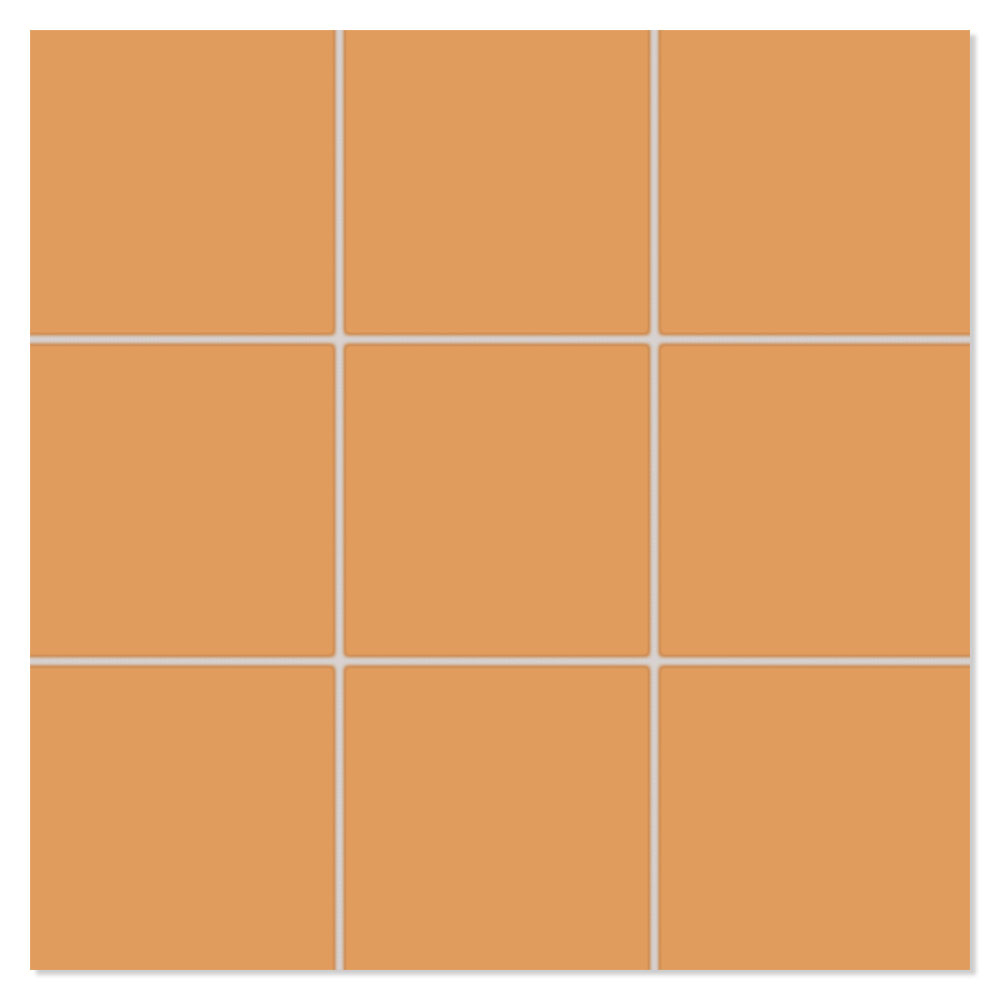 Mosaikkflis Paintbox Blekt Orange Matt 30x30 (10x10) cm