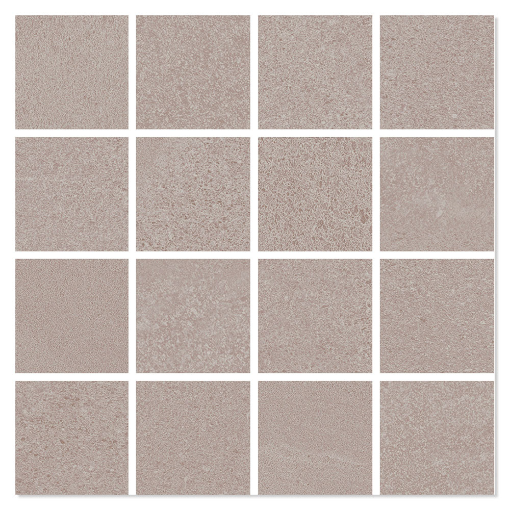 Mosaikkflis Burlstone Grå Matt 30x30 (7x7) cm