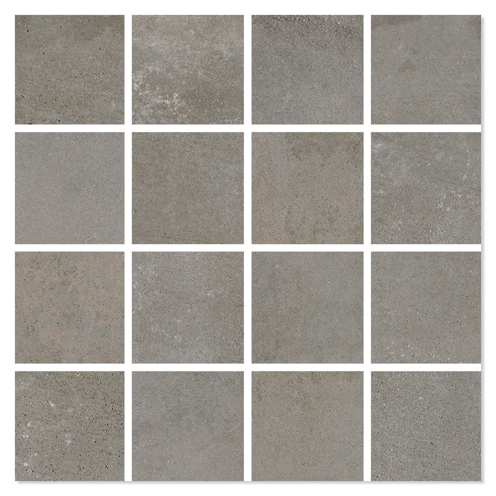 Mosaikkflis Tawny Grå Matt 30x30 (7x7) cm