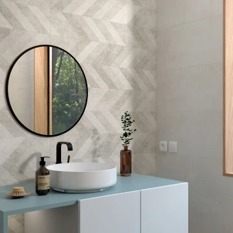 Veggflis <strong>Earthstone</strong>  Beige Mix Matt Relieff 30x90 cm