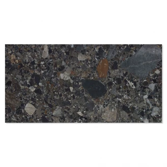 Gulvflis <strong>Stay Terrazzo</strong>  Mørk Grå Polert 60x120 cm