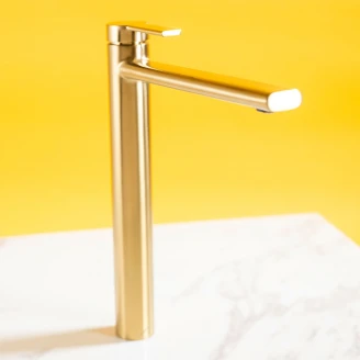 Håndvaskarmatur <strong>Luxor</strong>  Guld Høj