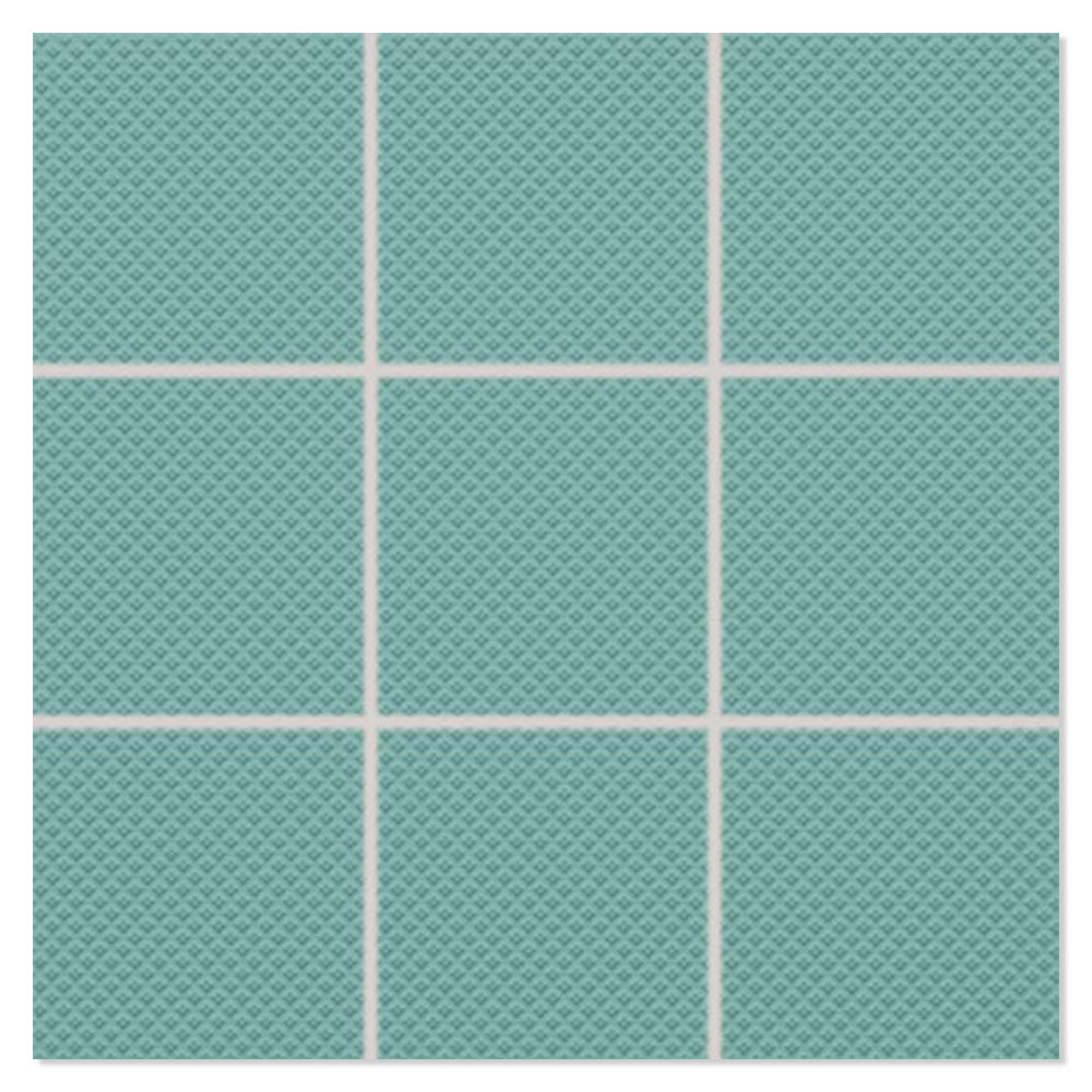 Mosaikkflis Paintbox Turkos-Våffla Matt Relieff 30x30 (10x10) cm