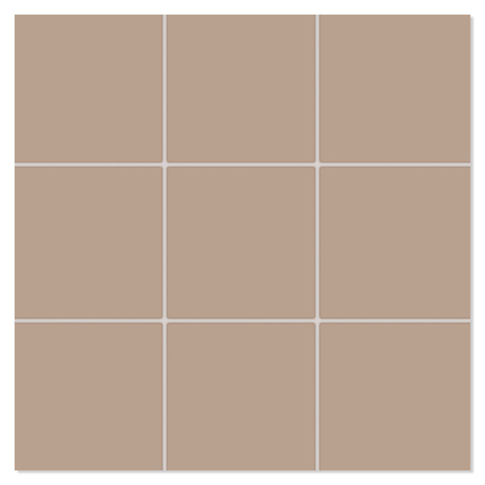 Mosaikkflis Paintbox Mörkbeige Matt 30x30 (10x10) cm