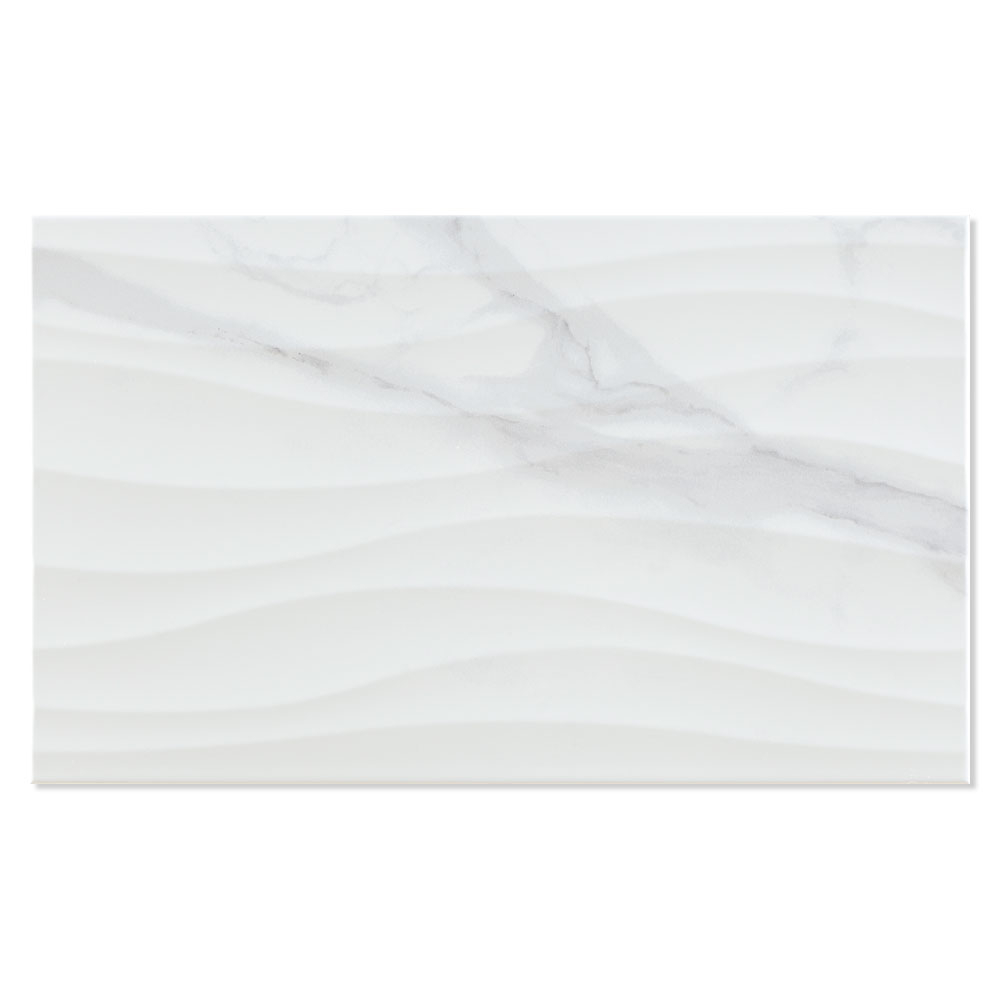 Marmor Veggflis Vilalba Hvit Relief Blank Relieff 33x55 cm