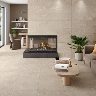 Marmor Gulvflis <strong>Imperium</strong>  Beige Matt 60x60 cm