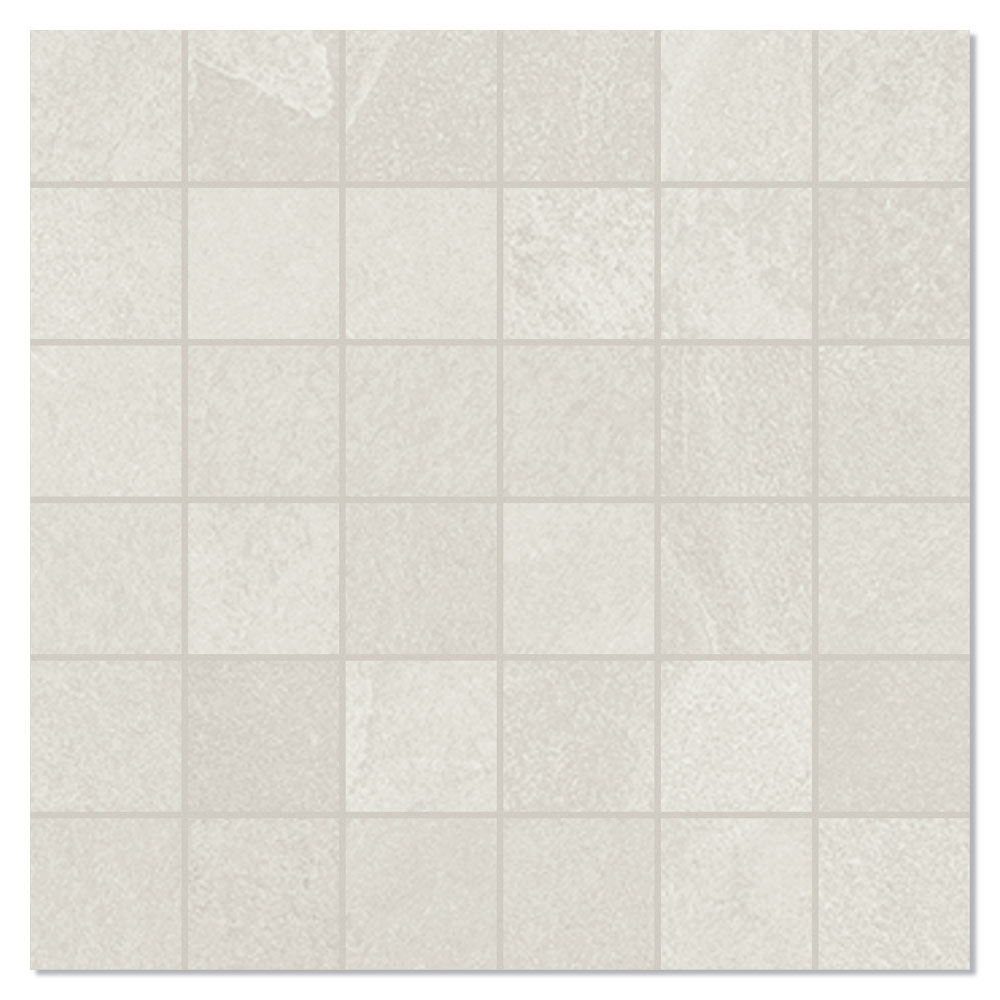 Unicomstarker Marmor Mosaikkflis Oxford White Matt 30x30 (5x5) cm