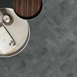 Unicomstarker Gulvflis <strong>Brazilian Slate</strong>  Elephant Grey Matt 7x30 cm