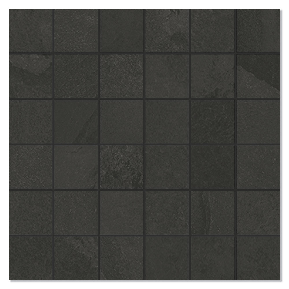 Unicomstarker Marmor Mosaikkflis Rail Black Matt 30x30 (5x5) cm