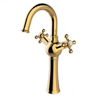 Håndvaskarmatur <strong>Antik</strong>  Guld Høj