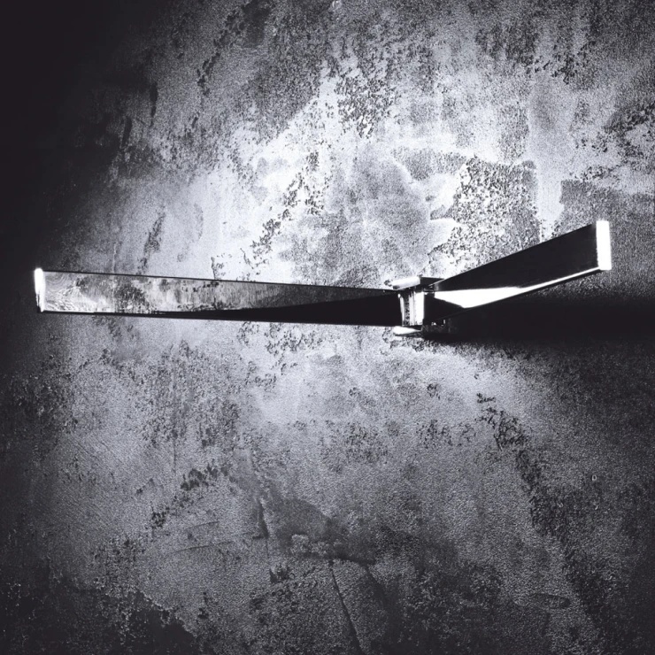 Håndkleholder Svartvita Krom Blank 42 cm