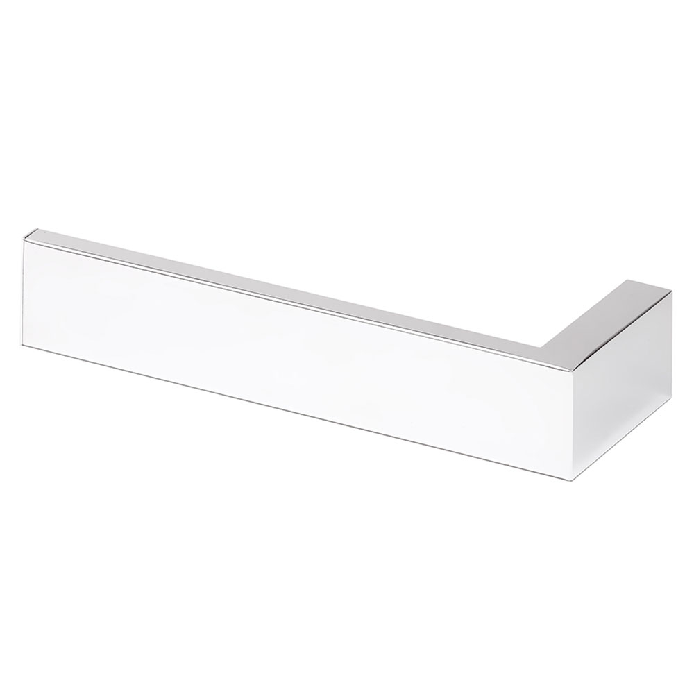 Toalettpapirholder uten Lokk Svartvita Krom Blank