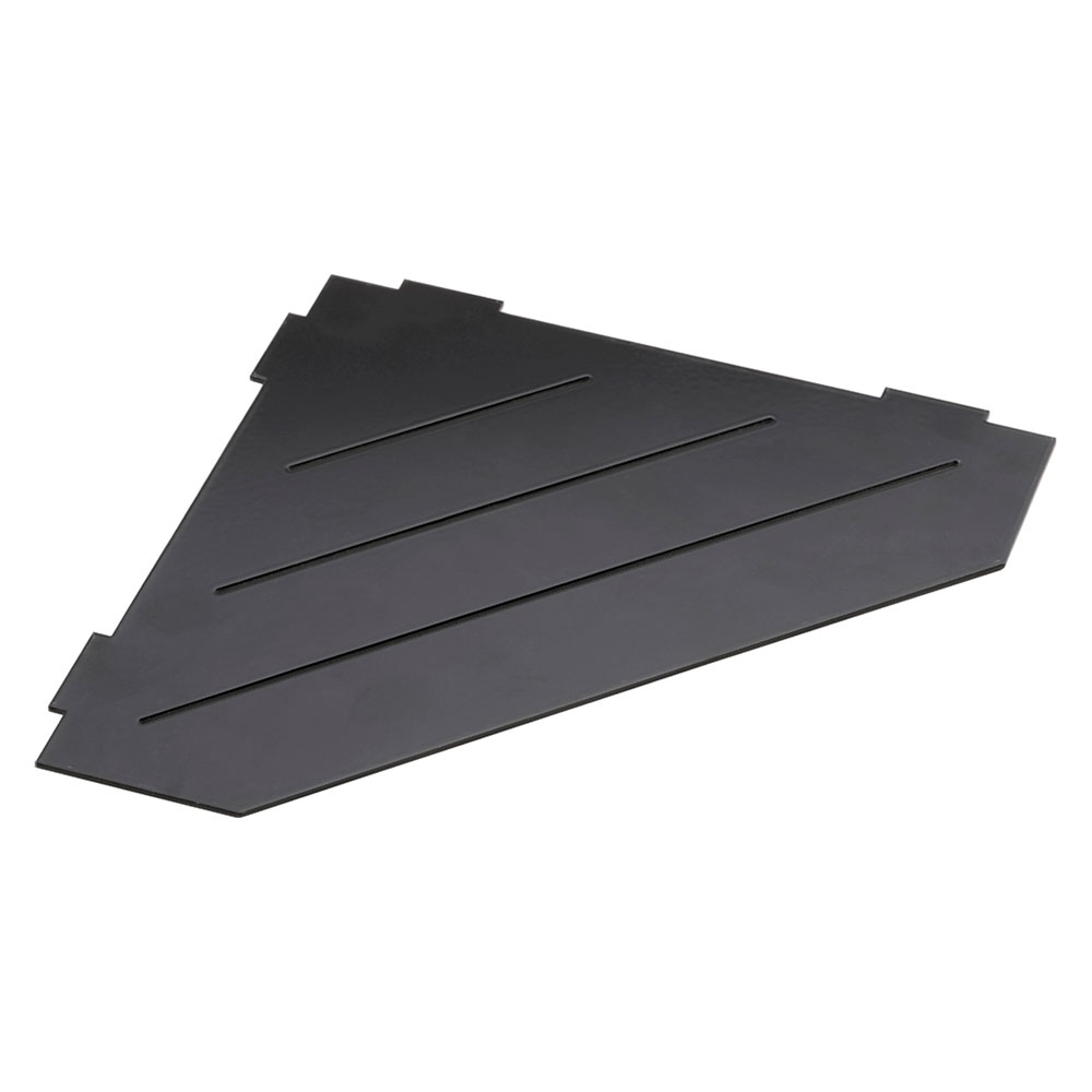 Dusjkurv Hjørne Oregelbundet Line Svart Matt 29.7 cm