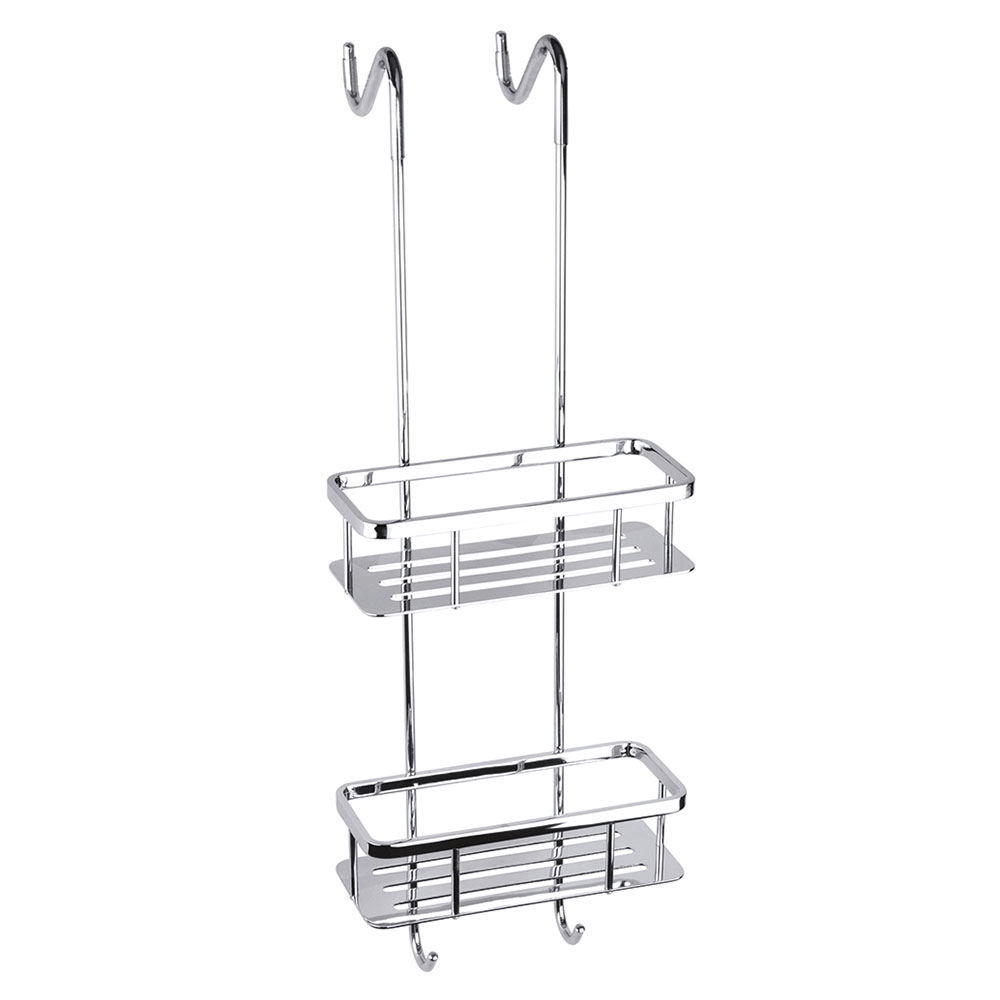 Dobbel Hengende Dusjkurv Line Krom Blank 25 cm