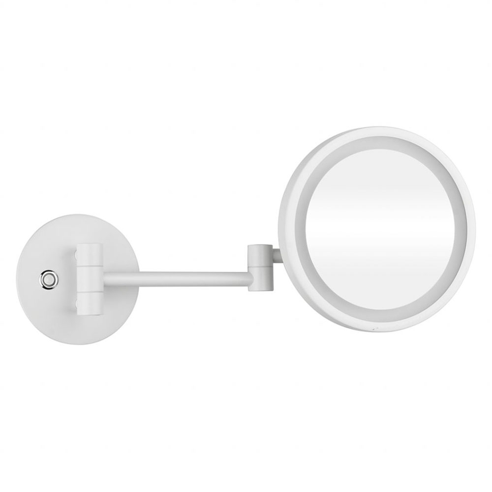 Sminkespeil Elega Hvit Matt 25.5 cm