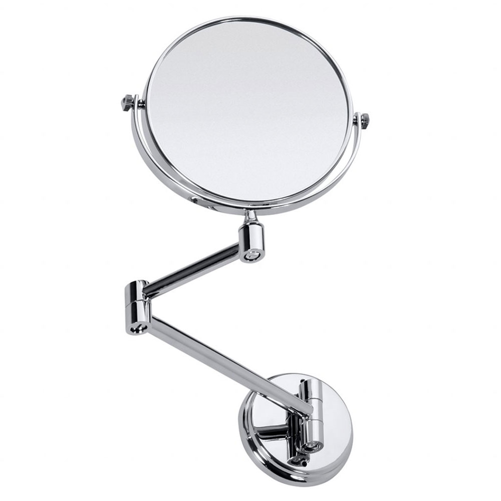 Dobbelsidig Sminkespeil Elega Krom Blank 18.5 cm