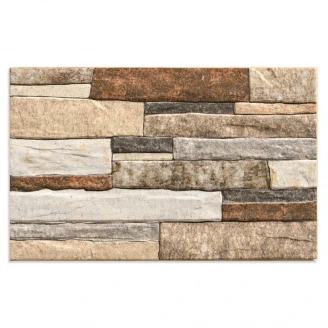 Veggflis <strong>Arles</strong>  Flerfarget Grå Matt-Sateng 25x40 cm