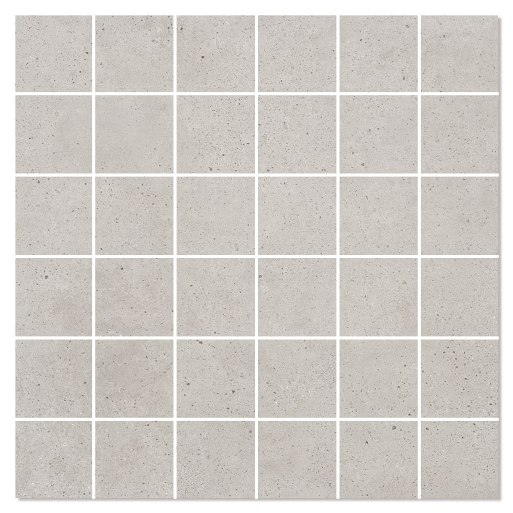 Mosaikkflis Elysium Lys Grå Matt 30x30 (5x5) cm