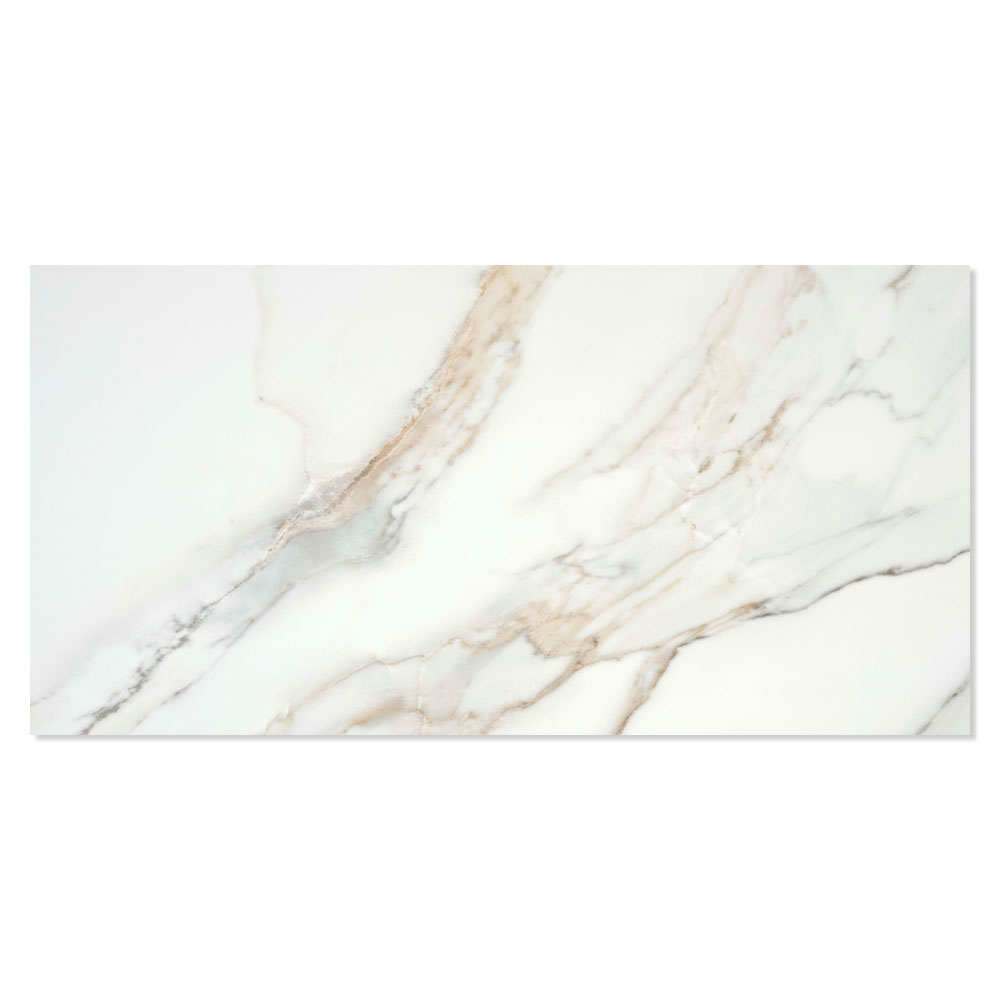 Marmor Gulvflis Statuary Hvit-Gull Matt-Sateng 30x60 cm