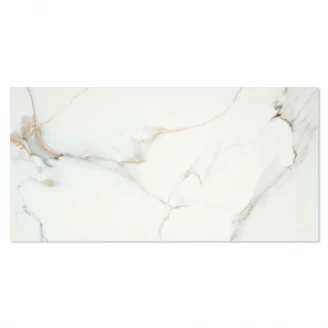 Marmor Gulvflis <strong>Statuary</strong>  Hvit-Gull Matt 60x120 cm
