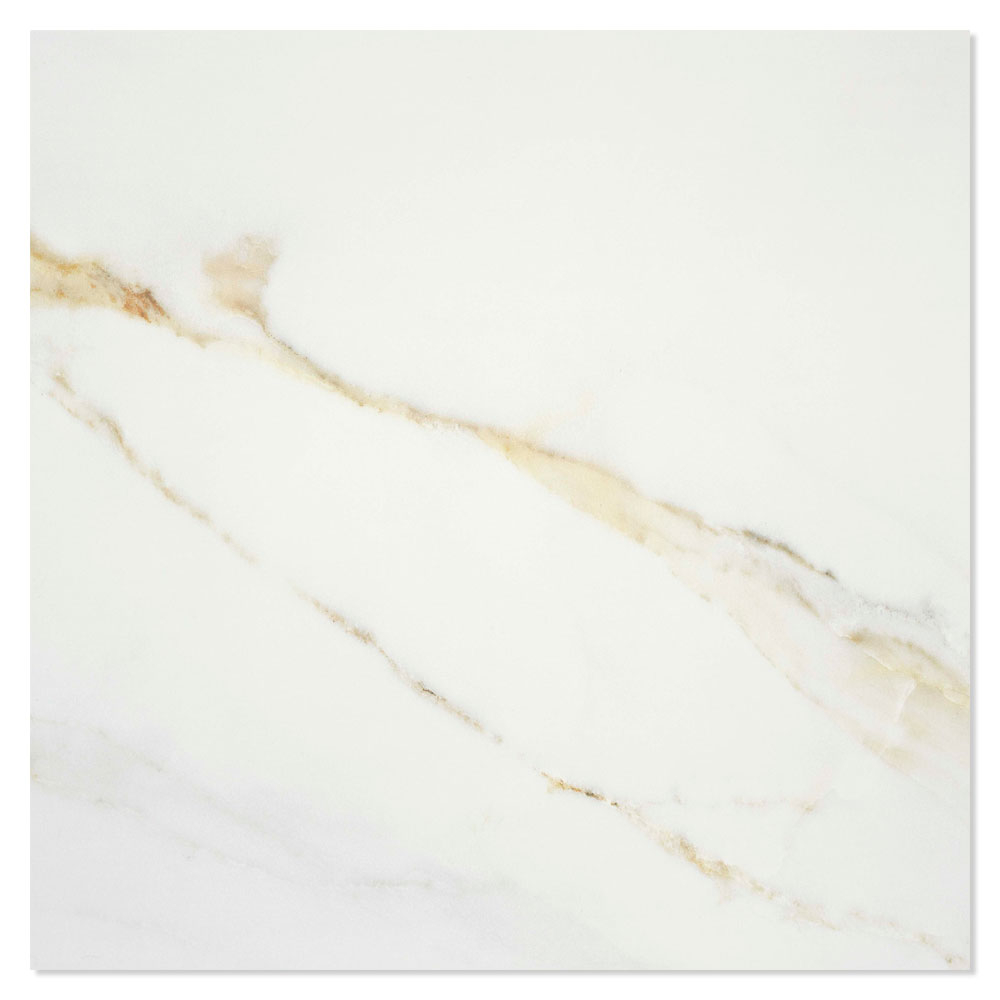 Marmor Gulvflis Statuary Hvit-Gull Matt 60x60 cm
