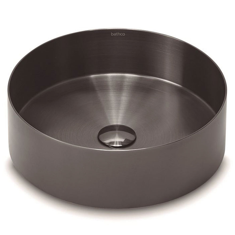 Bathco Servant Detroit Metallic Mörk Krom Matt 38 cm