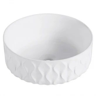 Bathco Servant Sand Waves Metallic Hvit 36 cm