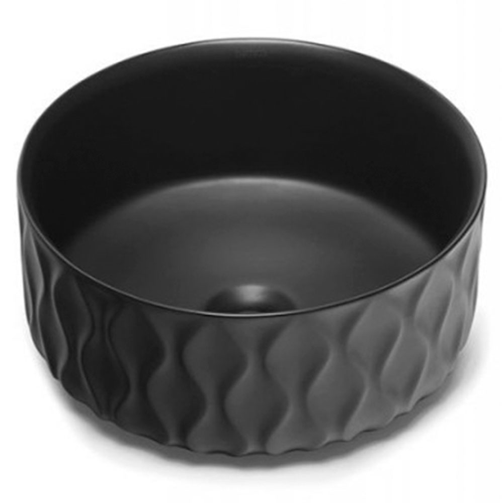 Bathco Servant Sand Waves Metallic Svart 36 cm