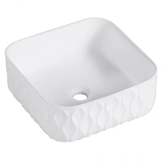Bathco Servant Sand Waves 38 Metallic Hvit 38 cm