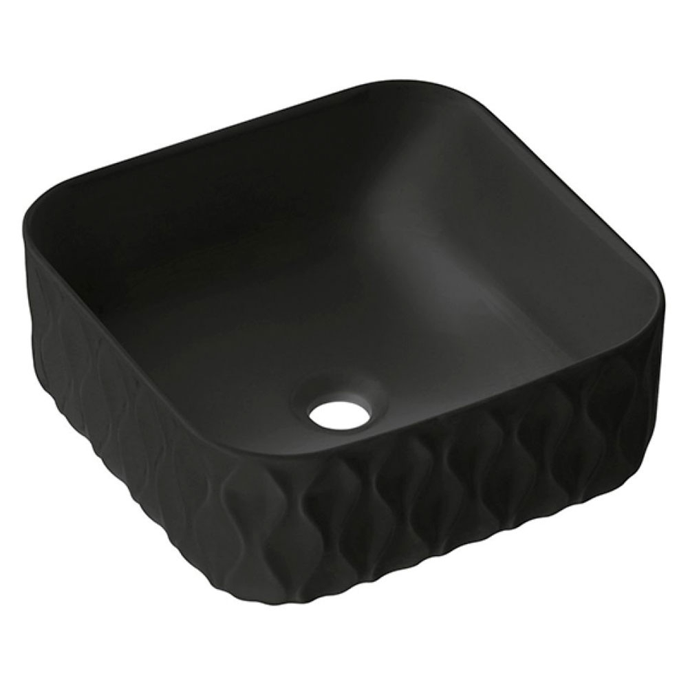 Bathco Servant Sand Waves 38 Metallic Svart 38 cm