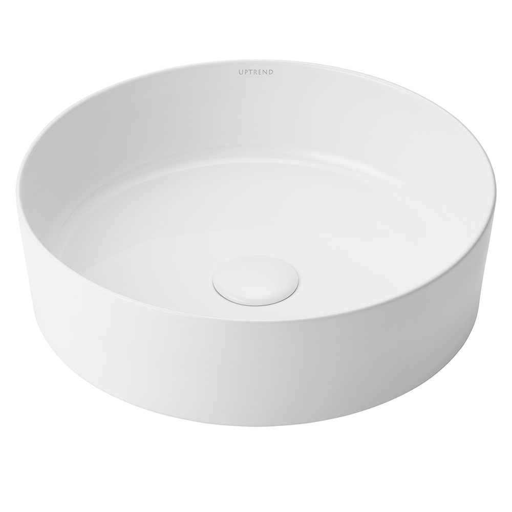 Servant Rund Maj Hvit Blank 40 cm