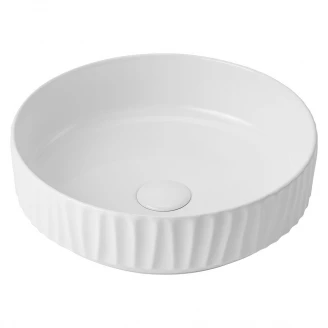 Servant Rund med Dekor <strong>Іsberg</strong>  Hvit Blank 40 cm