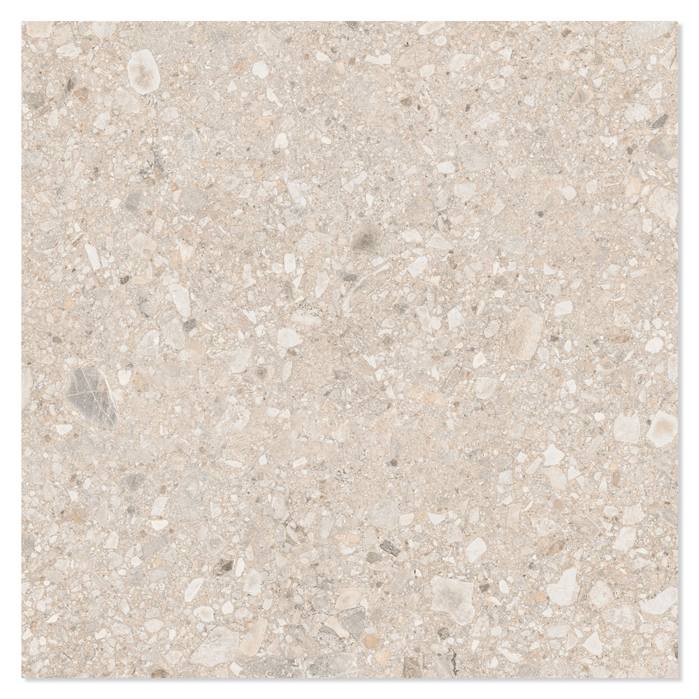 Gulvflis Terrazzo Italia Beige Matt 90x90 cm