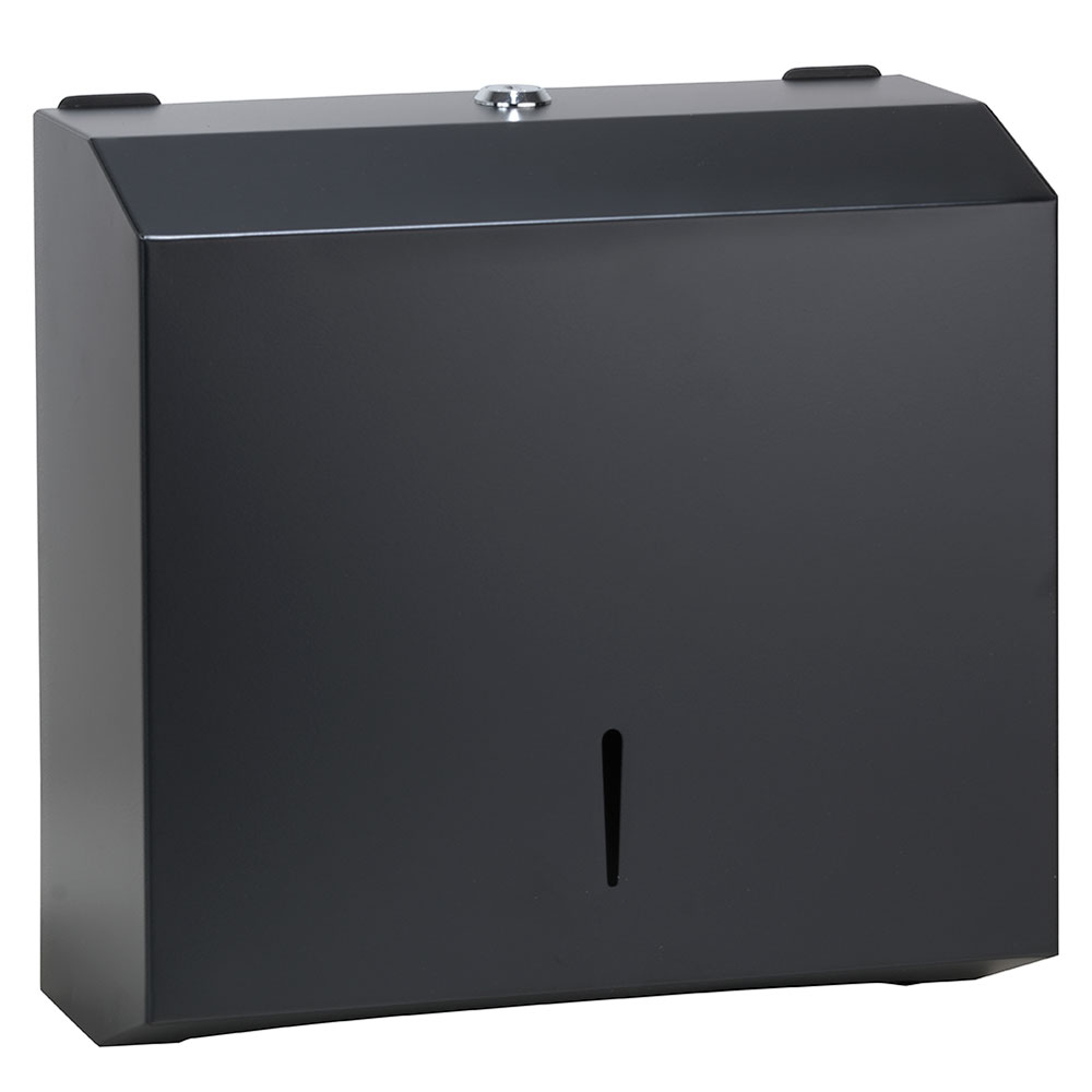 Papirhåndkle Dispenser Hygio Svart Matt 27x26 cm