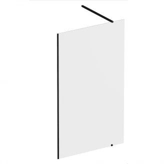 Ravak Dusjvegg <strong>Walk In Wall</strong>  Svart 8 mm 120x200 cm + Profilpakke