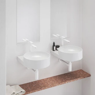 Ravak Håndvaskarmatur uden Pop-Up affald <strong>Eleganta</strong>  Hvid Mat