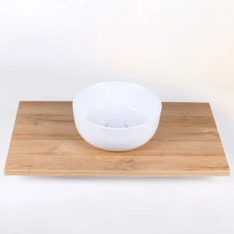 Håndvask <strong>Demeter</strong>  M Rund Hvid Blank 33 cm