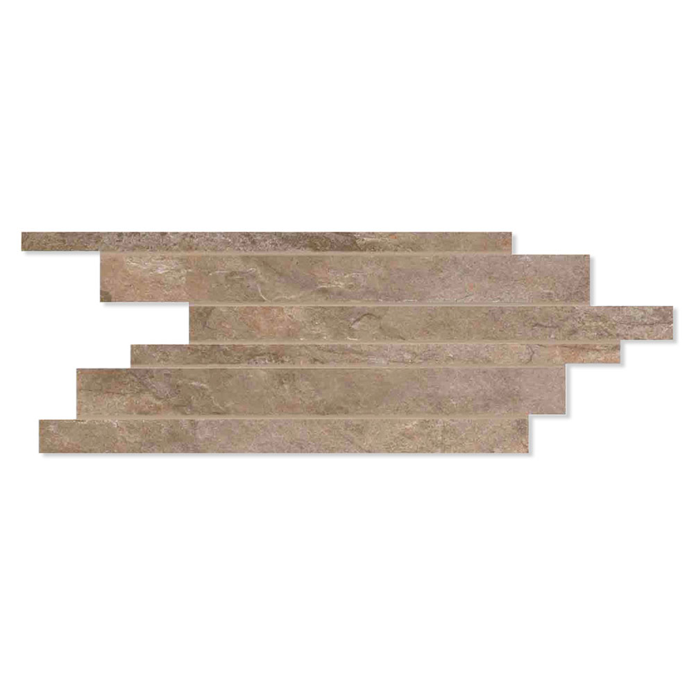 Unicomstarker Mosaikk Veggflis Natural Slate Autumn Matt 21x45 cm