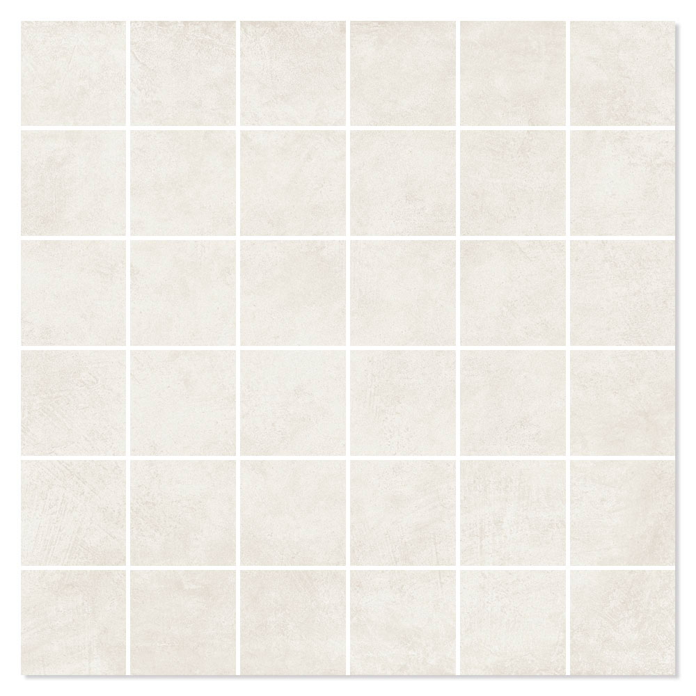Unicomstarker Marmor Mosaikkflis Caolino Matt 30x30 (5x5) cm