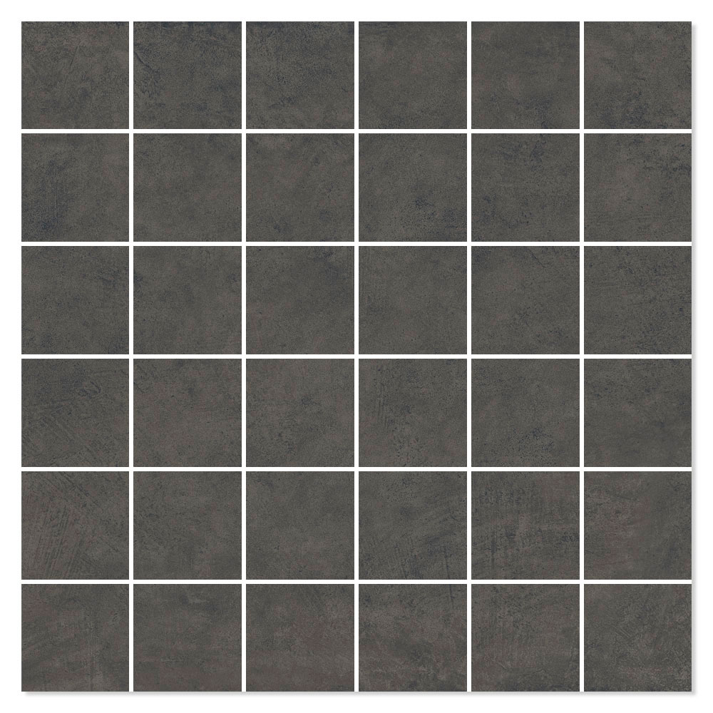 Unicomstarker Marmor Mosaikkflis Grafite Matt 30x30 (5x5) cm