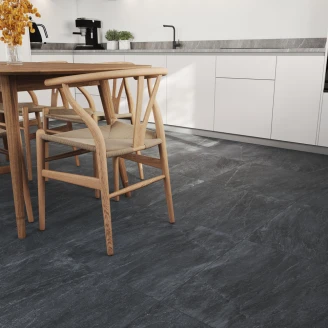 Gulvflis <strong>Slate Rock</strong>  Svart Matt 60x60 cm