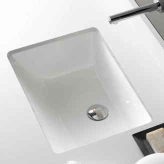 Bathco Servant <strong>Rectangular</strong>  Torino Hvit Blank 51 cm