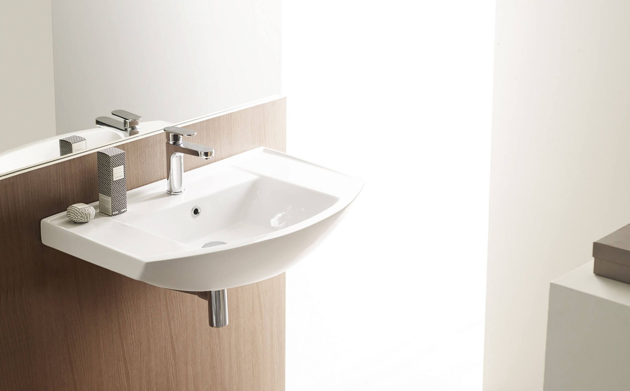 Bathco Servant Rectangular Oslo Hvit Blank 80 cm