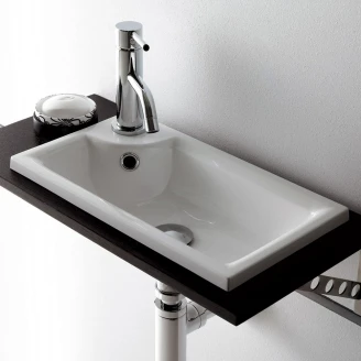 Bathco Servant <strong>Resin</strong>  Niza Hvit Blank 44 cm