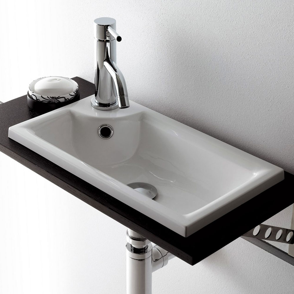 Bathco Servant Resin Niza Hvit Blank 44 cm