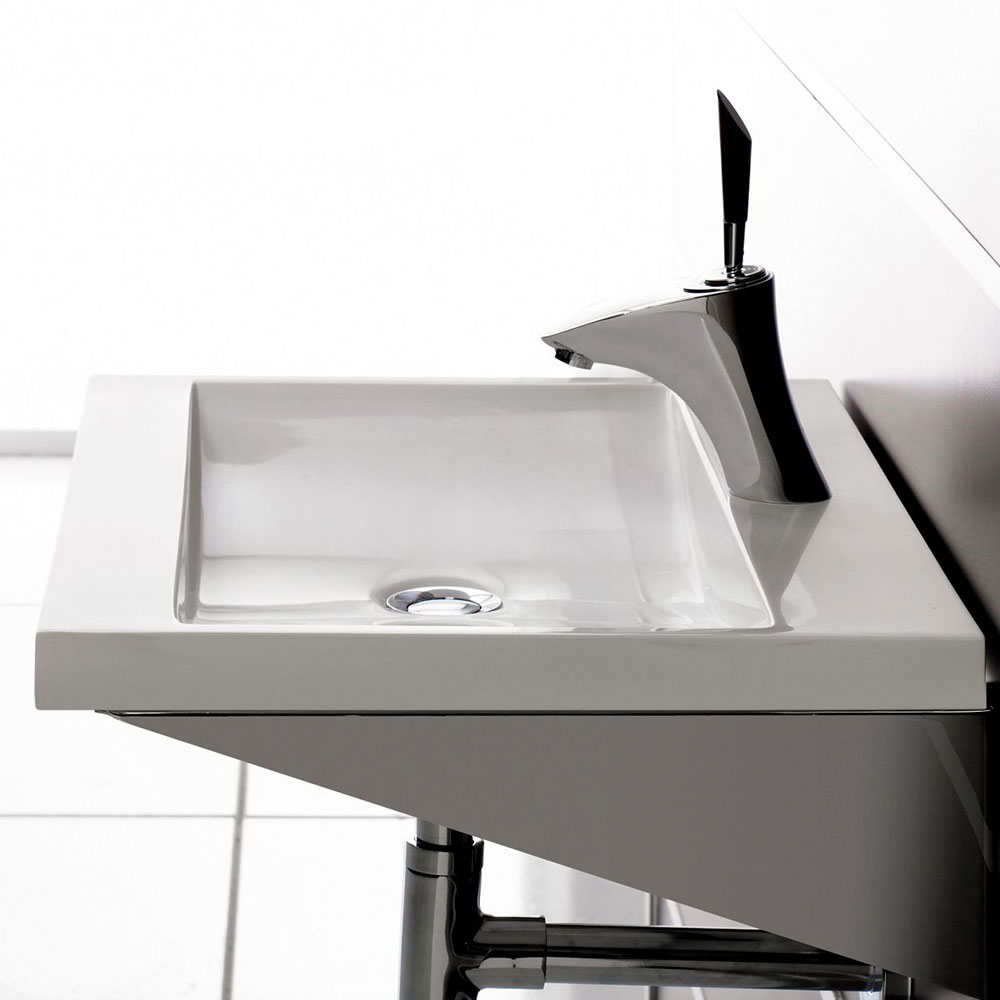 Bathco Servant Resin Manhattan Hvit Blank 80 cm