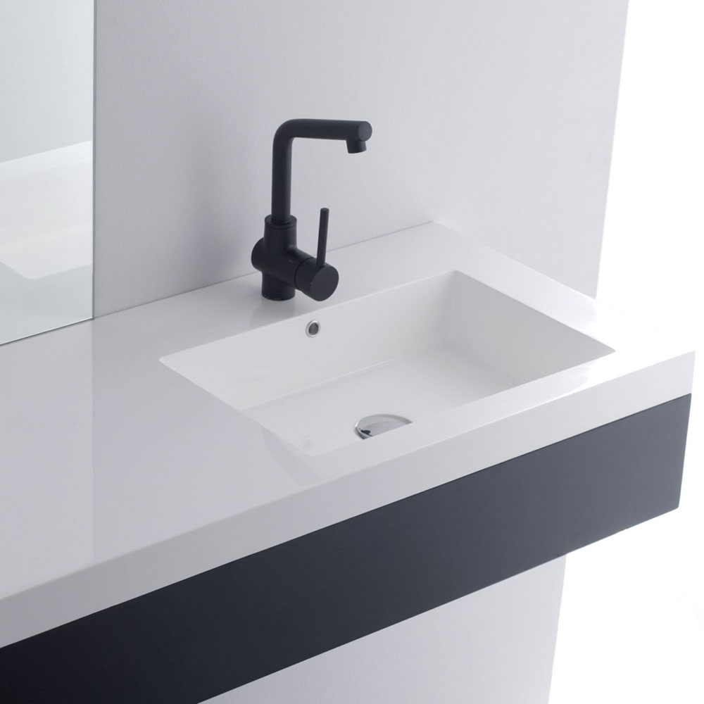 Bathco Servant Resin Castro Hvit Blank 80 cm